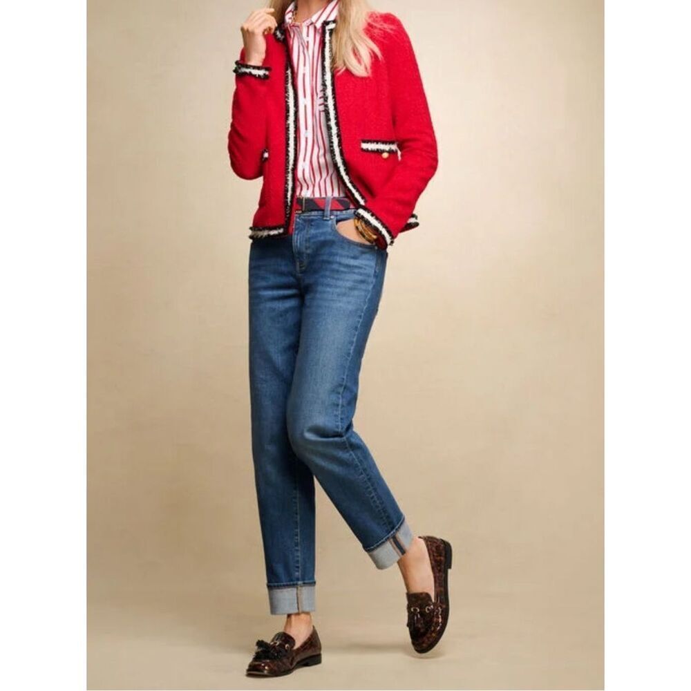 Talbots Everyday Relaxed Jeans Straight Leg Denim 8